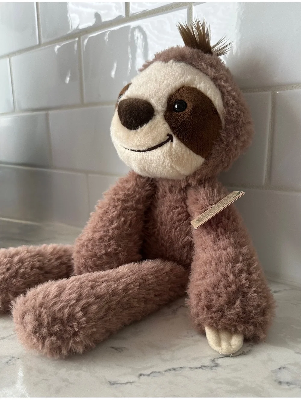 Aurora Sloth Plush Stuffed Animal Brown Soft Toy Eco Friendly 12” New w/ Tags